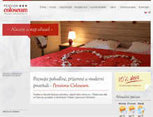 Tablet Screenshot of pensioncoloseum.cz